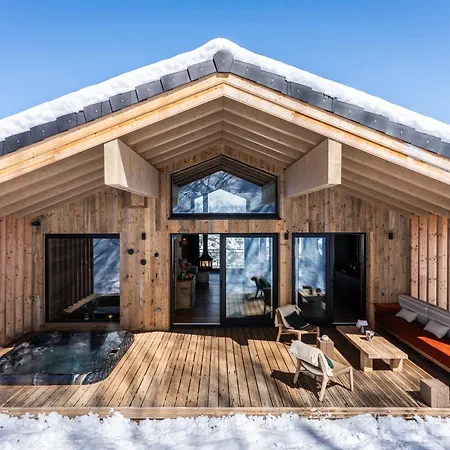 De Luxe A Avec Spa, Acces Direct Aux Pistes - Fr-1-755-23 Шале Ла-Плань